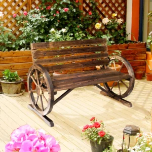 Wagon Wheel Bench
